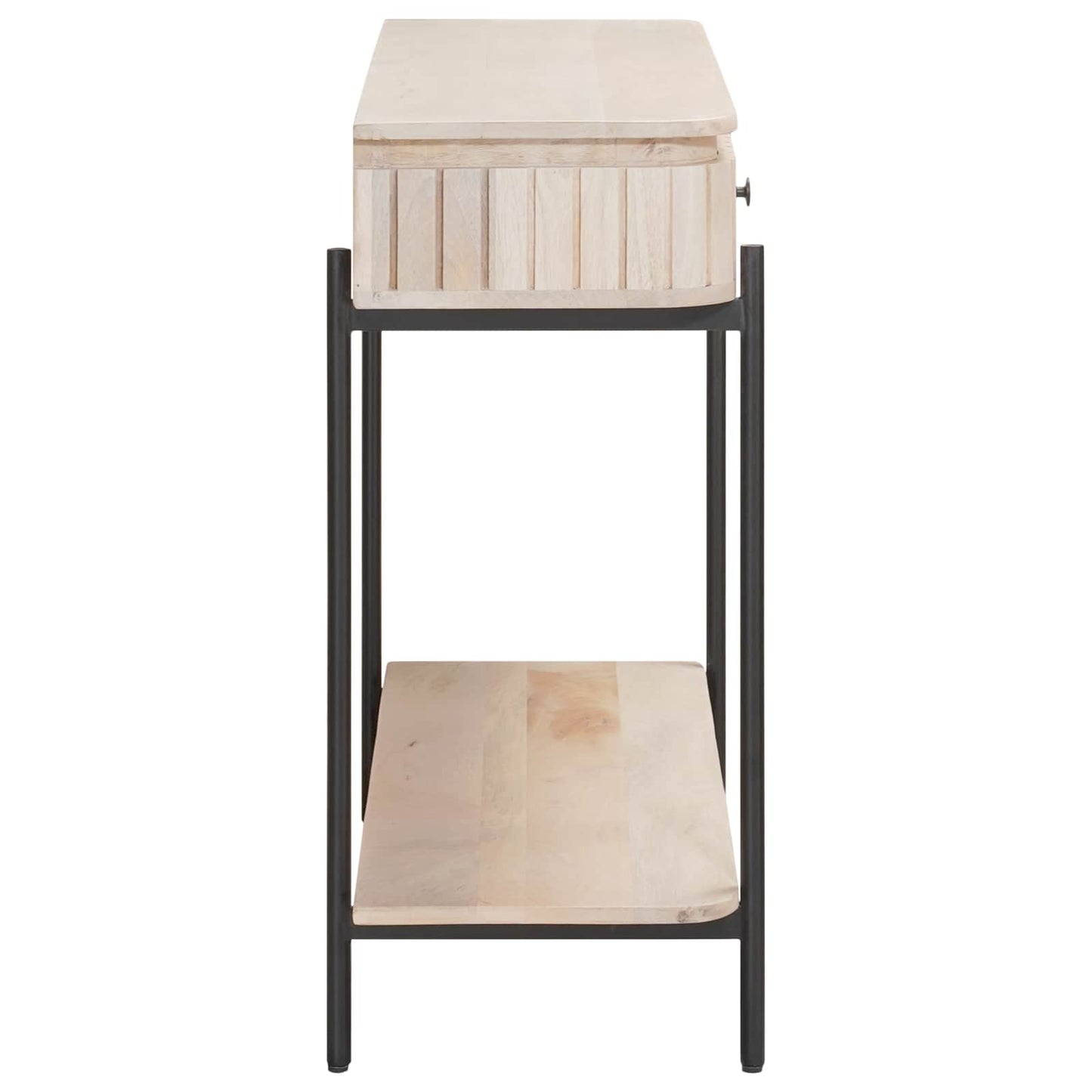Handgemaakte Eindtafel Wit 100 x 30 x 76 cm Massief Mango Hout
