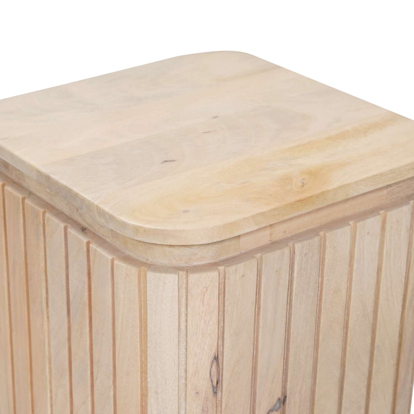 Handgemaakte Bijzettafel Set 2 pcs Wit 45 x 45 x 45 cm