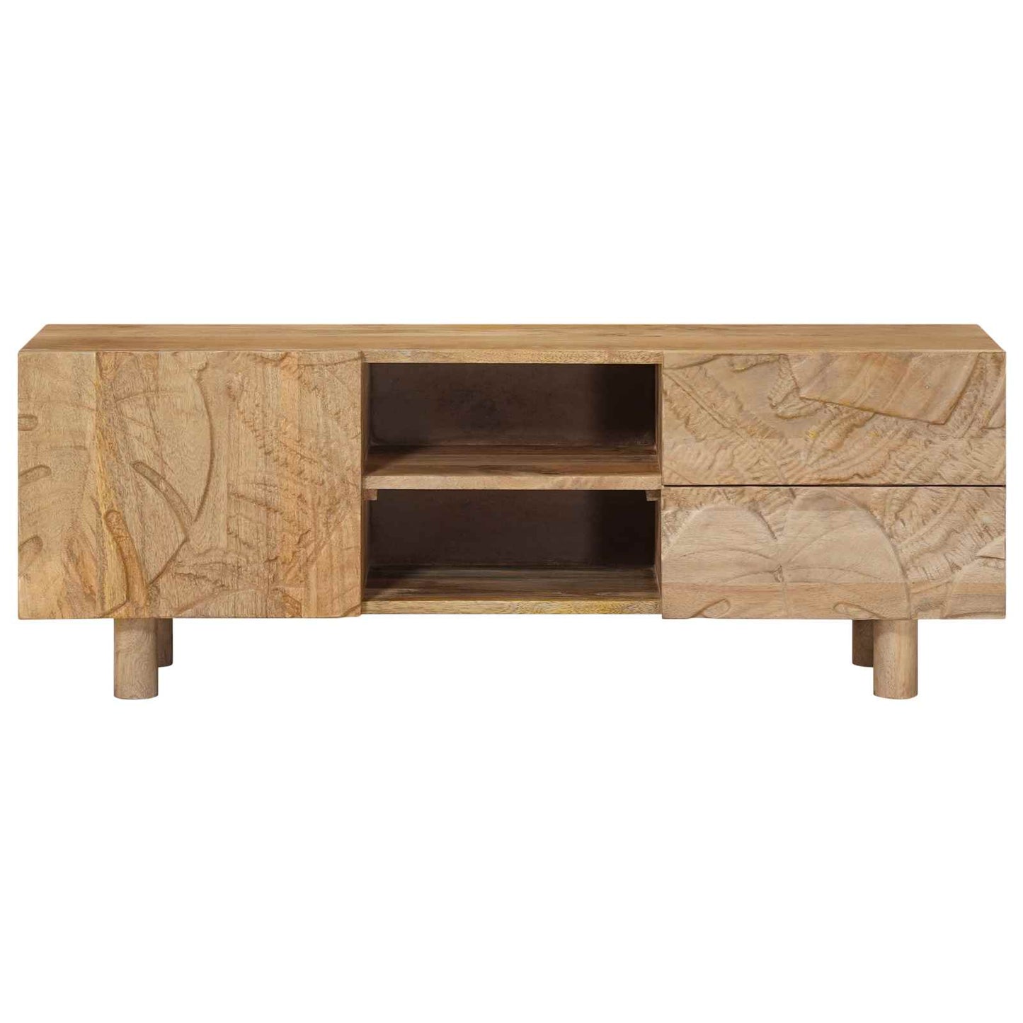 TV-kast 110 x 30 x 40 cm Massief Mango Hout en Geengineerd Hout