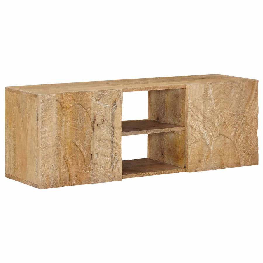 Wand tv-kast met plank met opslag met de deur 100 x 30 x 35 cm