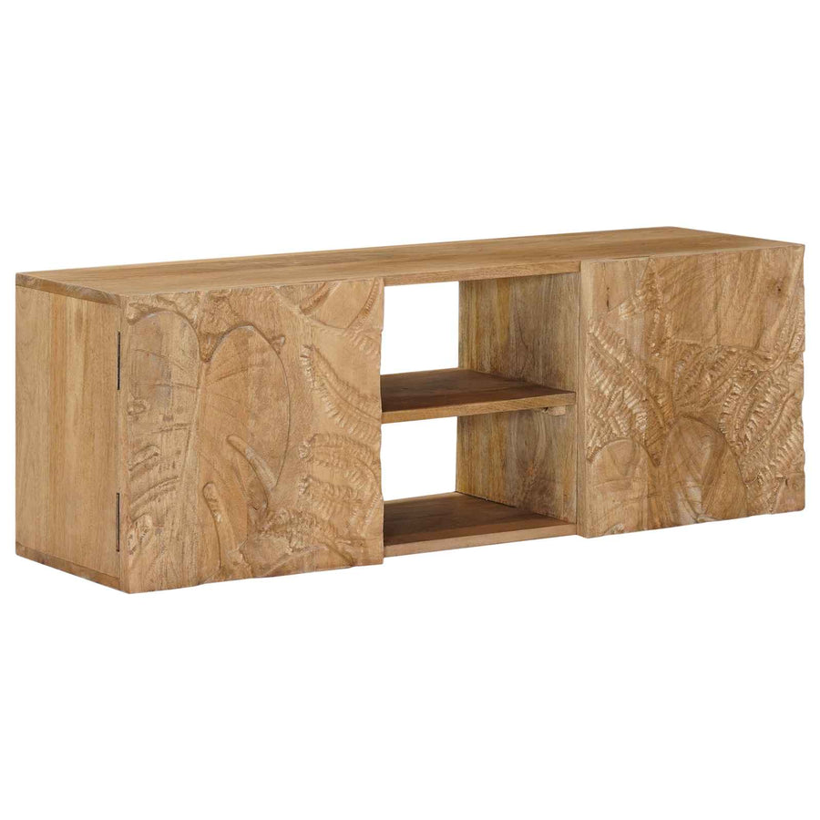 Wand tv-kast met plank met opslag met de deur 100 x 30 x 35 cm