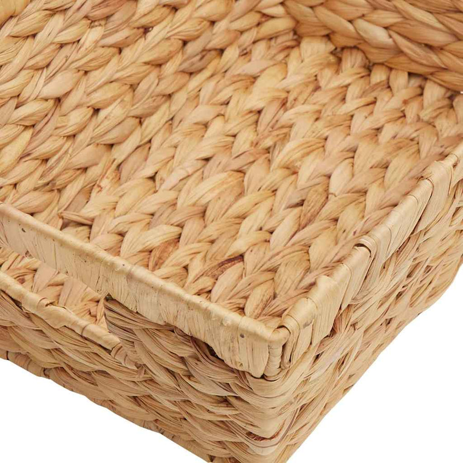 Opslagmanden 2 pcs Naturel 38 x 28 x 15 cm Waterhyacint