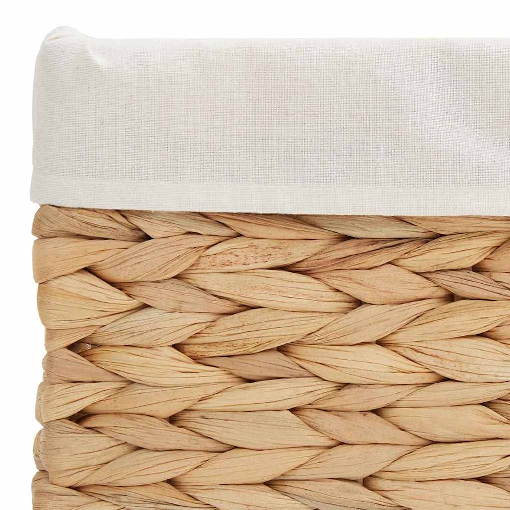 Opslagmanden 3 pcs Naturel 40 x 30 x 18 cm Waterhyacint
