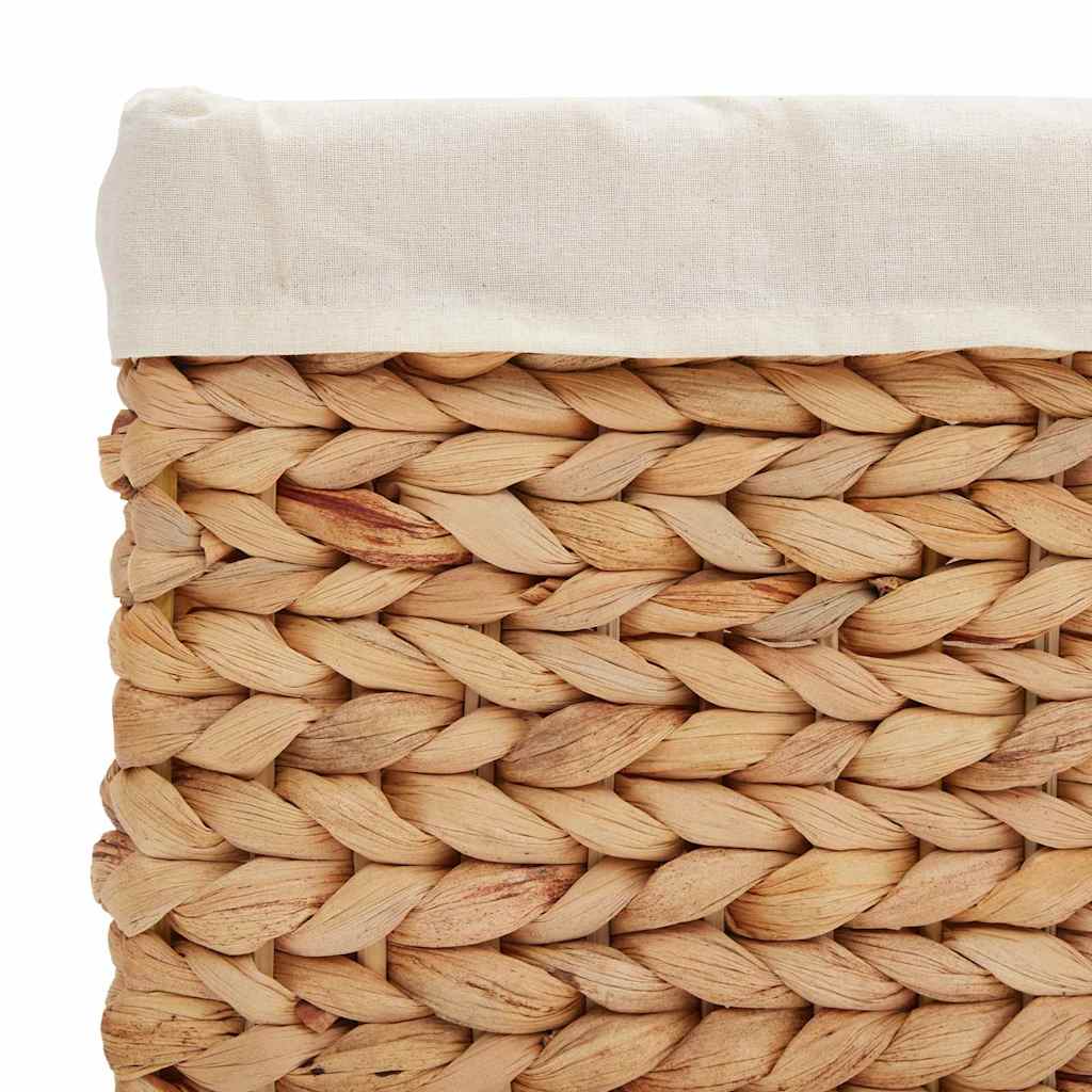 Opslagmanden 3 pcs Naturel 35 x 30 x 25 cm Waterhyacint