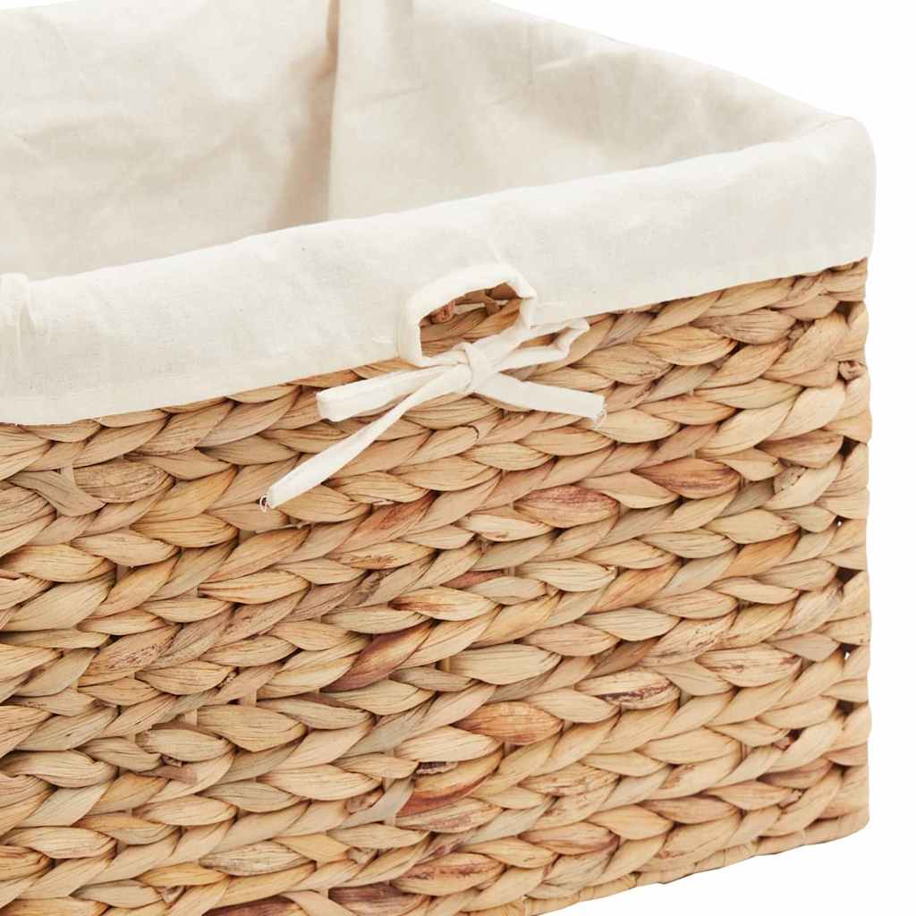 Opslagmanden 3 pcs Naturel 35 x 30 x 25 cm Waterhyacint