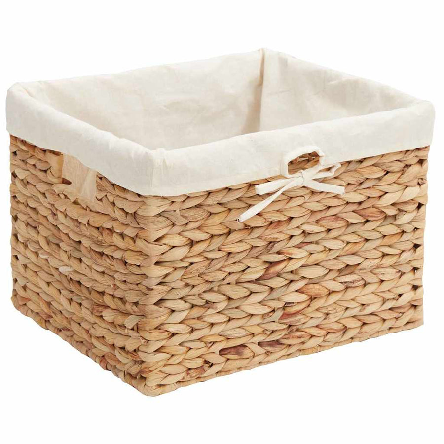 Opslagmanden 3 pcs Naturel 35 x 30 x 25 cm Waterhyacint