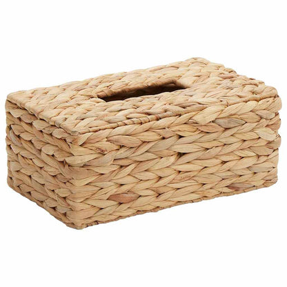 Tissueboxhoezen 2 pcs Waterhyacint 27.5 x 16.5 x 14 cm Naturel