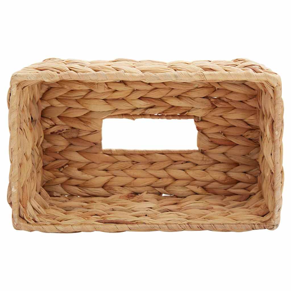 Tissueboxhoezen 2 pcs Waterhyacint 27.5 x 16.5 x 14 cm Naturel