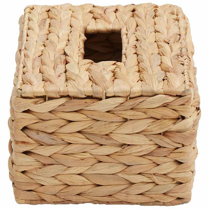 Tissueboxhoezen 2 pcs Waterhyacint 27.5 x 16.5 x 14 cm Naturel