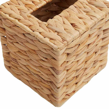 Tissueboxhoezen 2 pcs Naturel 14,5 x 14,5 x 15 cm Waterhyacint