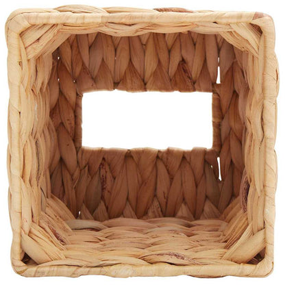 Tissueboxhoezen 2 pcs Naturel 14,5 x 14,5 x 15 cm Waterhyacint