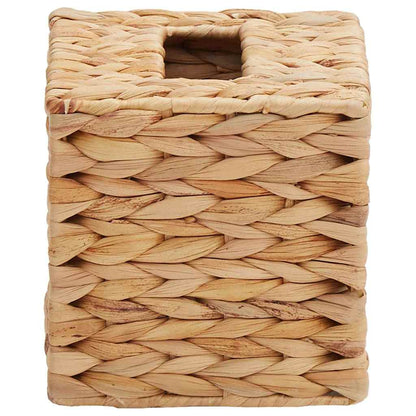 Tissueboxhoezen 2 pcs Naturel 14,5 x 14,5 x 15 cm Waterhyacint