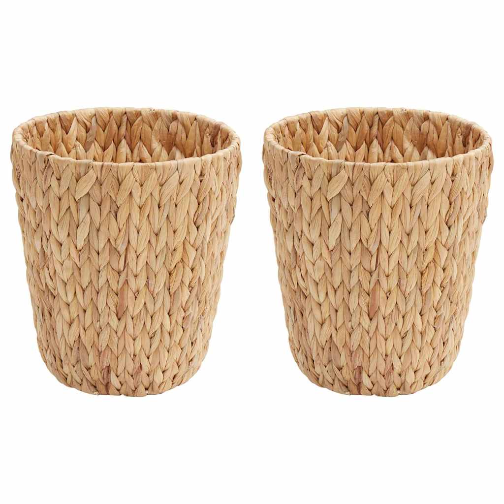 Afvalpapier bakken 2 pcs Naturel Ø 25 x 28,5 cm Waterhyacint