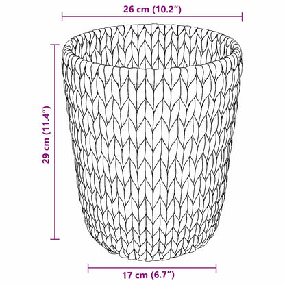 Afvalpapier bakken 2 pcs Naturel Ø 25 x 28,5 cm Waterhyacint