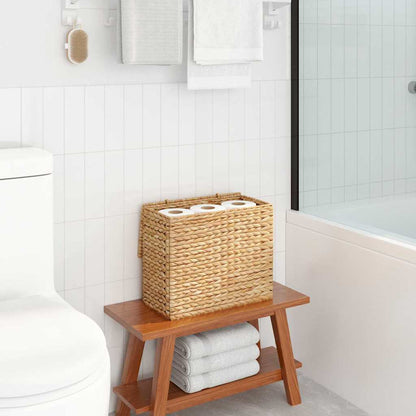 Toiletrolhouder met opslag Naturel 36 x 18 x 31 cm Waterhyacint