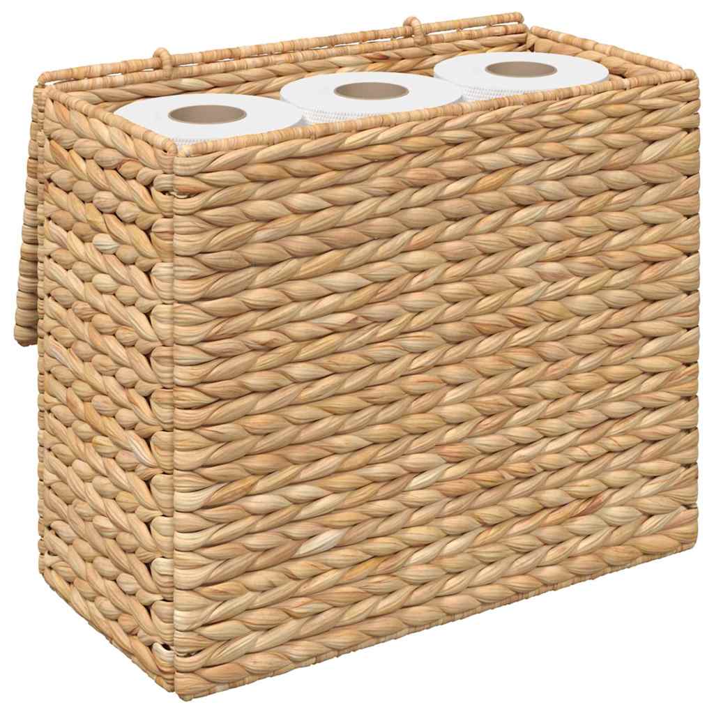 Toiletrolhouder met opslag Naturel 36 x 18 x 31 cm Waterhyacint