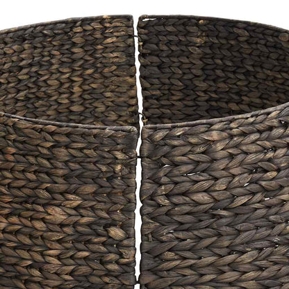 Kerstboomkraag Rond Zwart Dia. 60 x 22 cm Waterhyacint