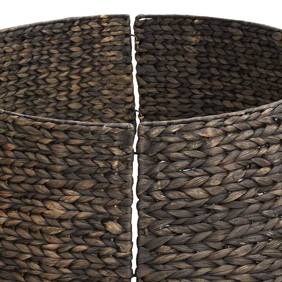 Kerstboomkraag Rond Zwart Dia. 60 x 22 cm Waterhyacint