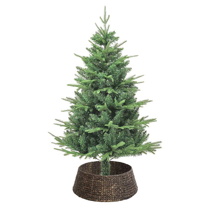 Kerstboomkraag Rond Zwart Dia. 60 x 22 cm Waterhyacint