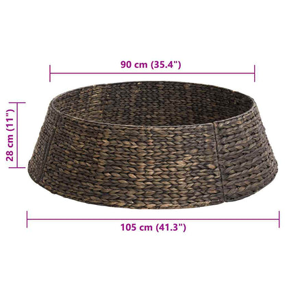 Kerstboomkraag Zwart 105 x 105 x 28 cm Waterhyacint