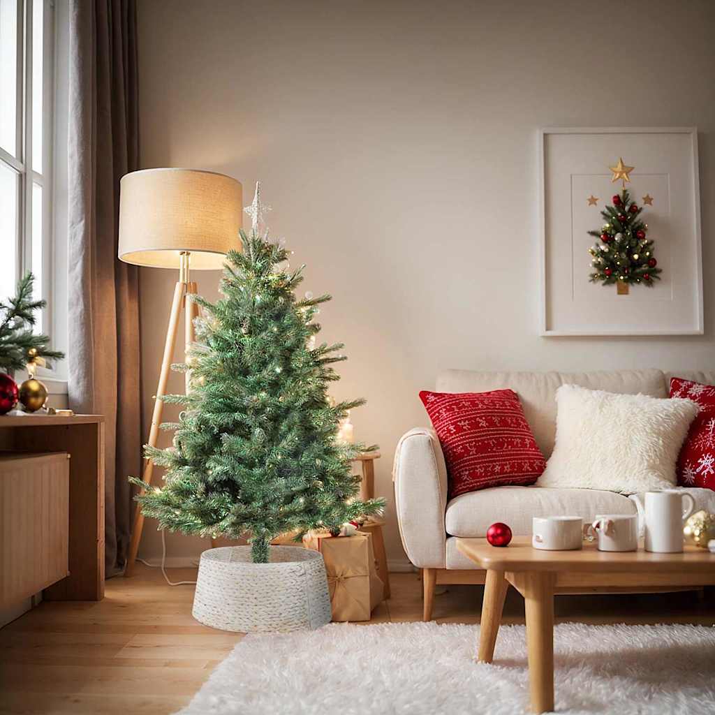 Kerstboomkraag Rond Wit Dia. 60 x 22 cm Waterhyacint