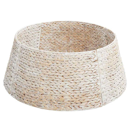 Kerstboomkraag Rond Wit Dia. 60 x 22 cm Waterhyacint