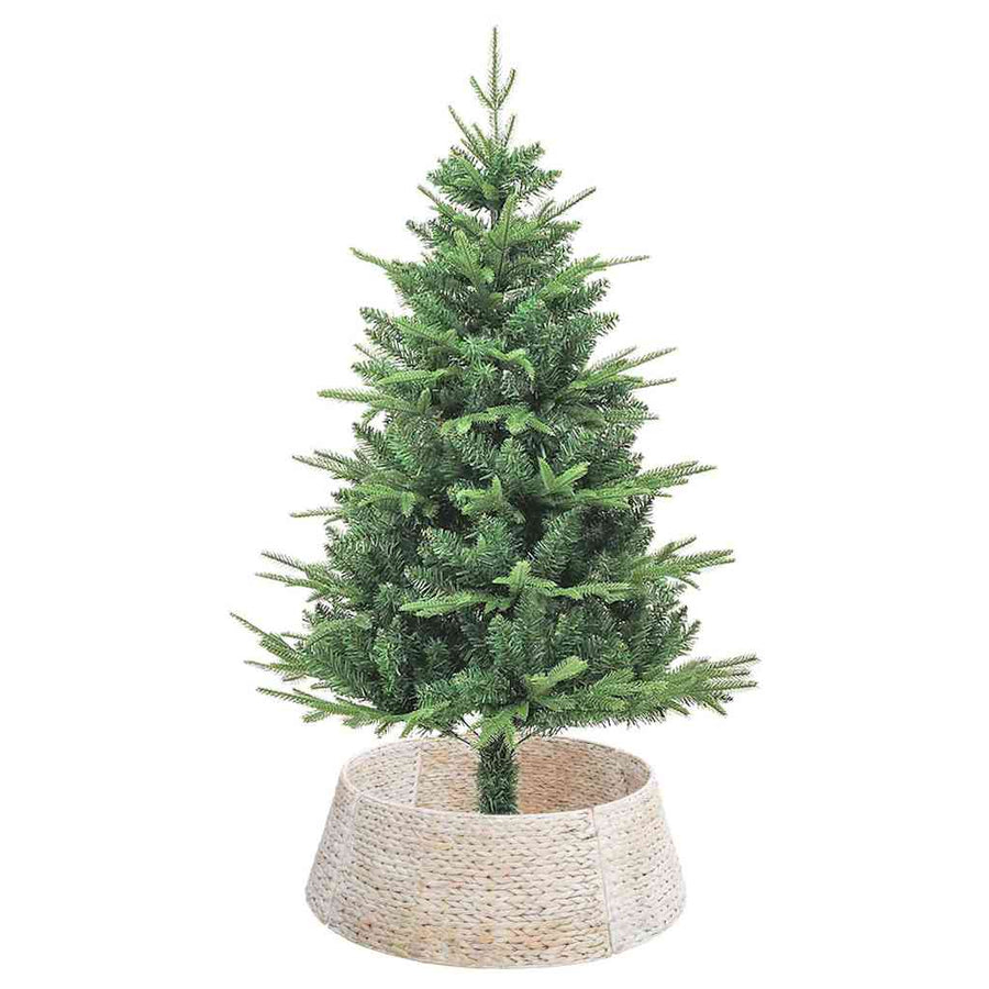 Kerstboomkraag Rond Wit Dia. 75 x 25 cm Waterhyacint
