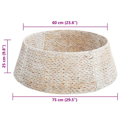 Kerstboomkraag Rond Wit Dia. 75 x 25 cm Waterhyacint