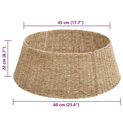 Kerstboomkraag Rond Naturel Dia. 60 x 22 cm Zeegras