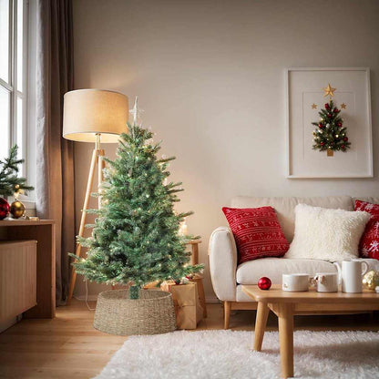 Kerstboomkraag Rond Naturel Dia. 75 x 25 cm Zeegras