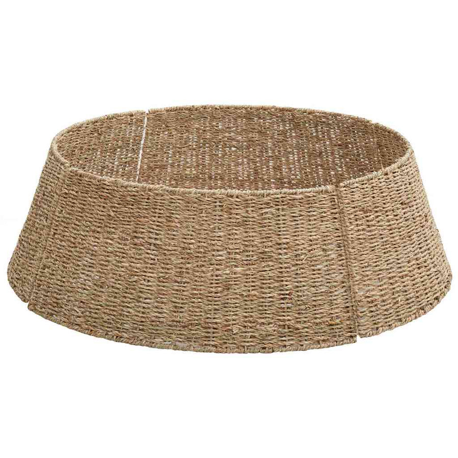 Kerstboomkraag Rond Naturel Dia. 90 x 28 cm Zeegras