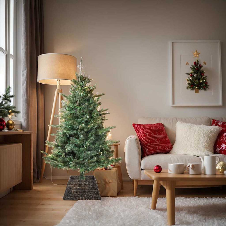 Kerstboomkraag Zwart 50 x 50 x 25 cm Waterhyacint