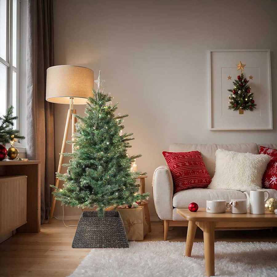 Kerstboomkraag Zwart 60 x 60 x 28 cm Waterhyacint