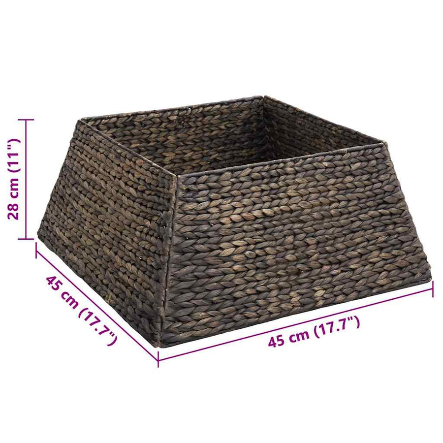 Kerstboomkraag Zwart 60 x 60 x 28 cm Waterhyacint