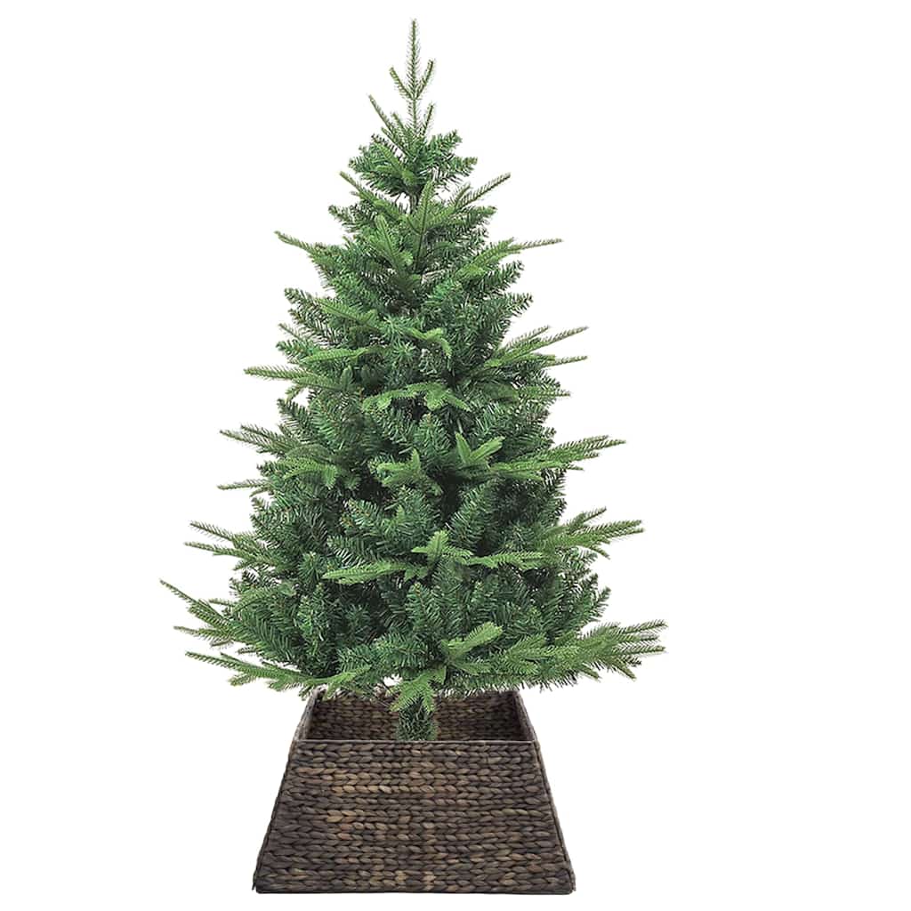 Kerstboomkraag Vierkant Zwart 70 x 70 x 28 cm Waterhyacint