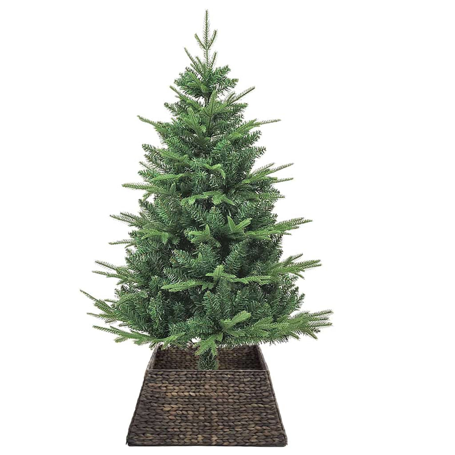 Kerstboomkraag Vierkant Zwart 70 x 70 x 28 cm Waterhyacint