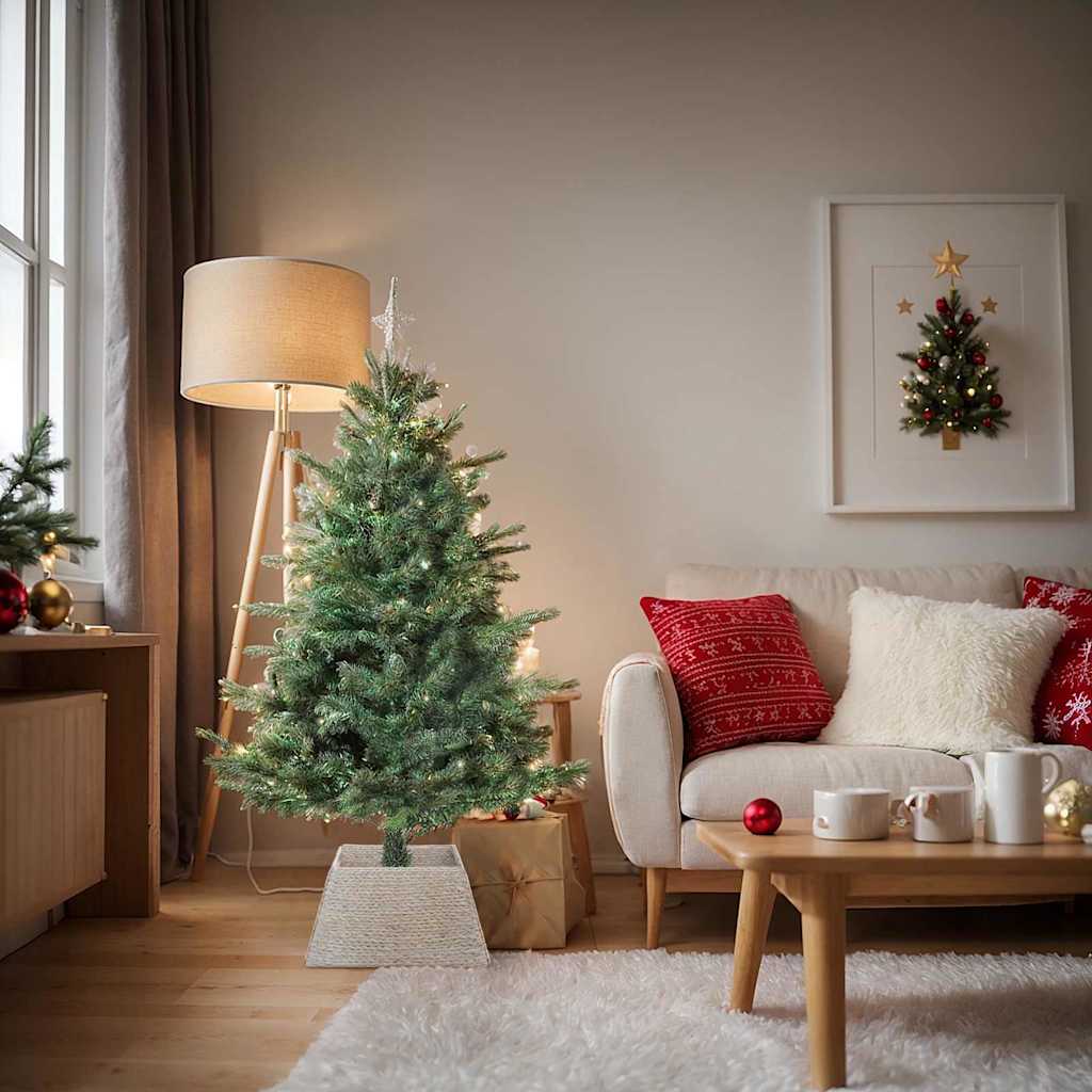 Kerstboomkraag Vierkant Wit 50 x 50 x 25 cm Waterhyacint