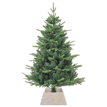Kerstboomkraag Vierkant Wit 50 x 50 x 25 cm Waterhyacint