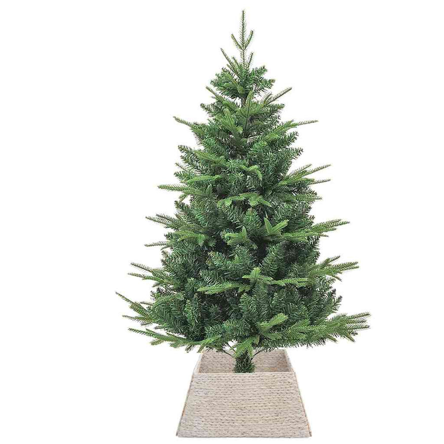 Kerstboomkraag Wit 60 x 60 x 28 cm Waterhyacint