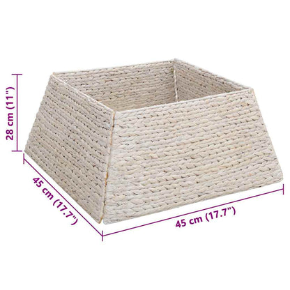 Kerstboomkraag Wit 60 x 60 x 28 cm Waterhyacint