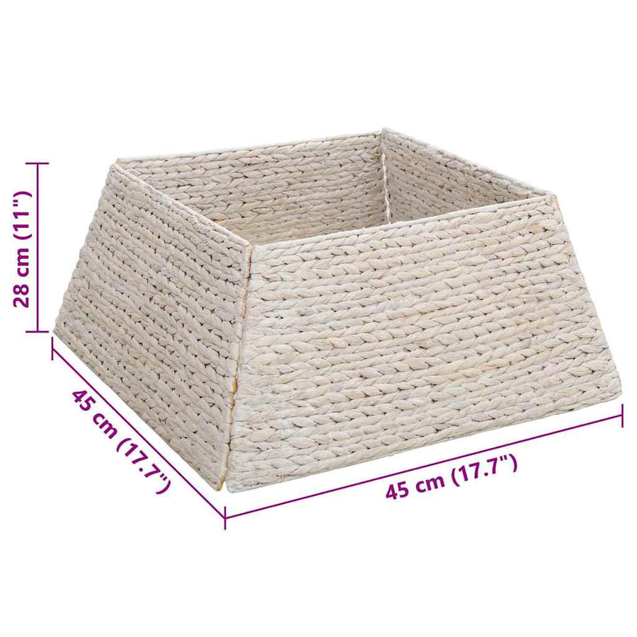 Kerstboomkraag Wit 60 x 60 x 28 cm Waterhyacint