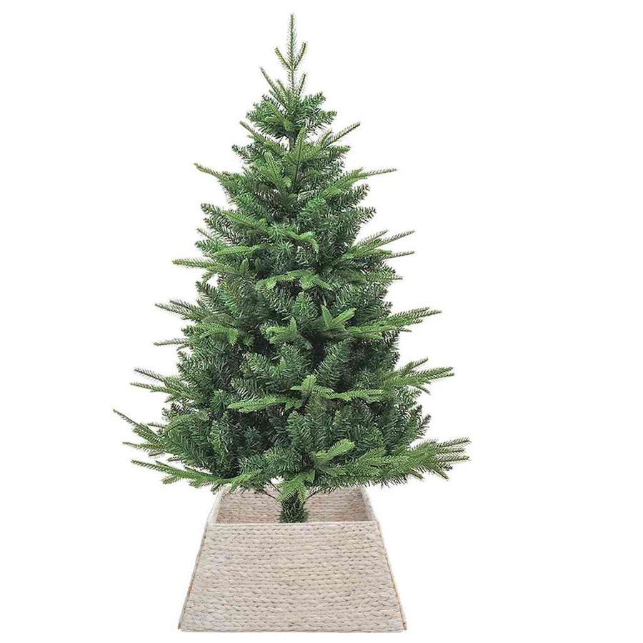 Kerstboomkraag Wit 70 x 70 x 28 cm Waterhyacint