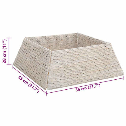 Kerstboomkraag Wit 70 x 70 x 28 cm Waterhyacint