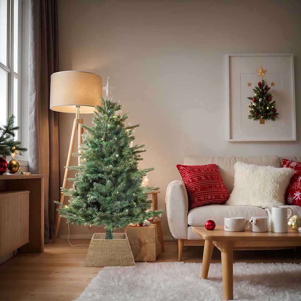 Kerstboomkraag Vierkant Bruin 50 x 50 x 25 cm Zeegras