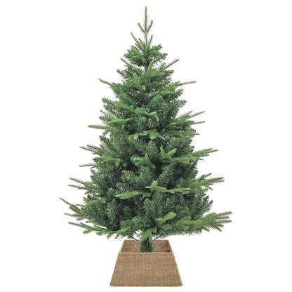 Kerstboomkraag Vierkant Bruin 50 x 50 x 25 cm Zeegras