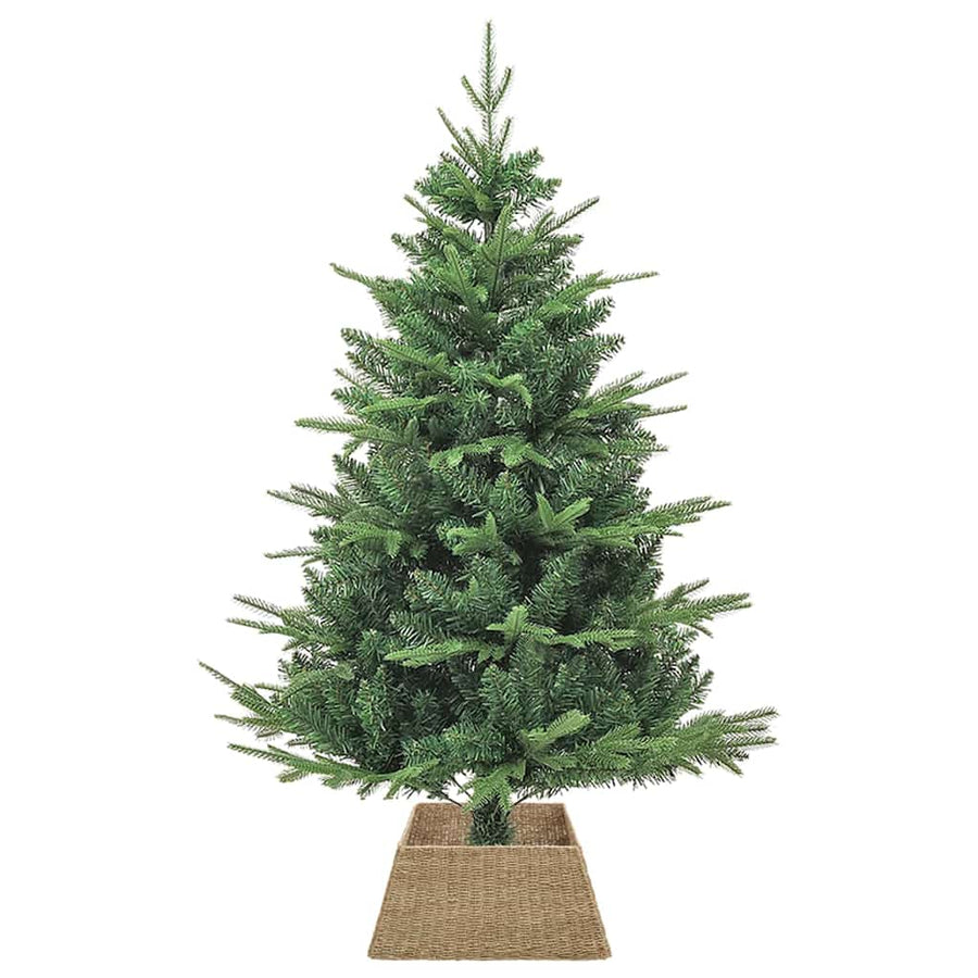 Kerstboomkraag Vierkant Bruin 50 x 50 x 25 cm Zeegras