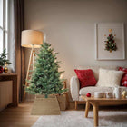 Kerstboomkraag zeegras bruin 70x70x28 cm