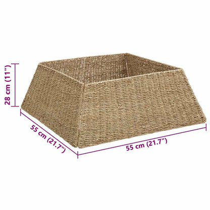 Kerstboomkraag Bruin 70 x 70 x 28 cm Zeegras