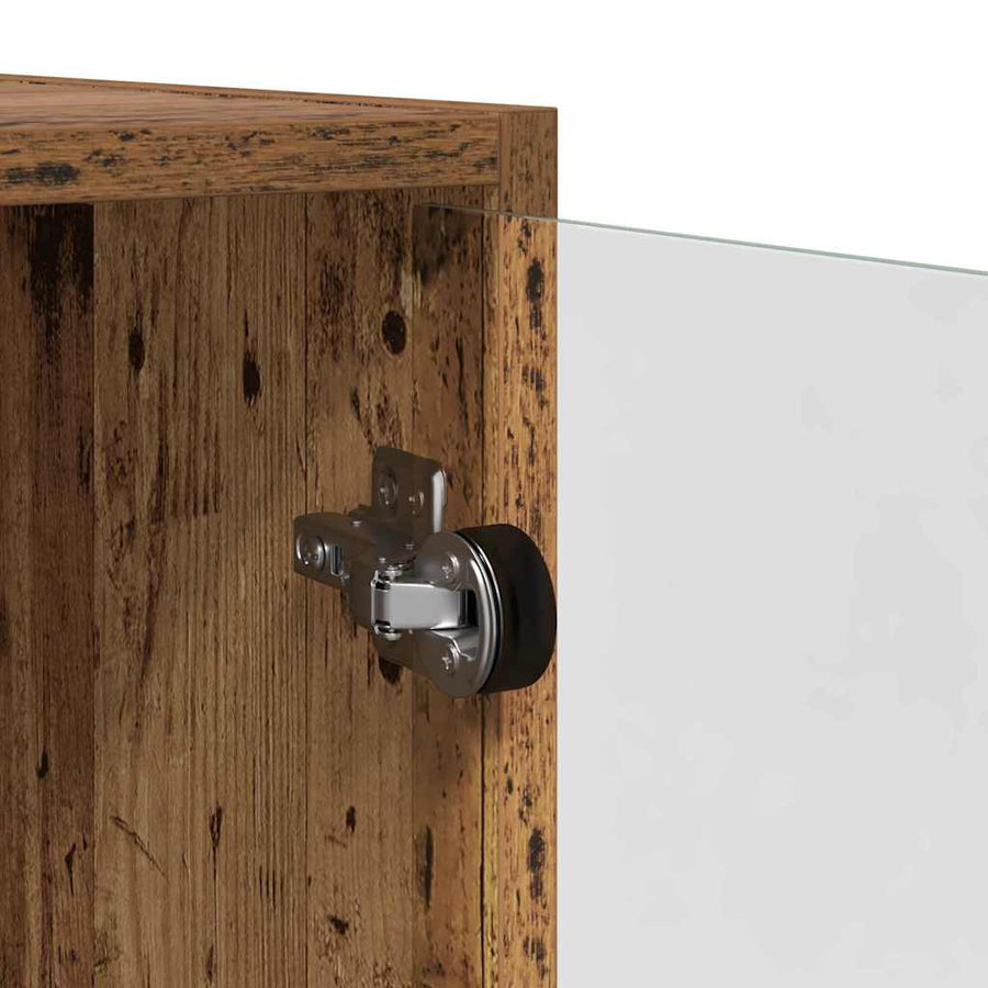 Highboard Oud Hout 68 x 37 x 142 cm Bewerkt hout