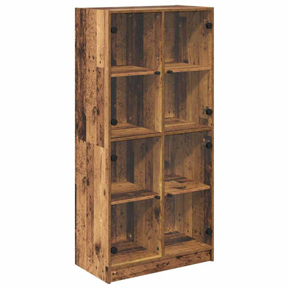 Highboard Oud Hout 68 x 37 x 142 cm Bewerkt hout